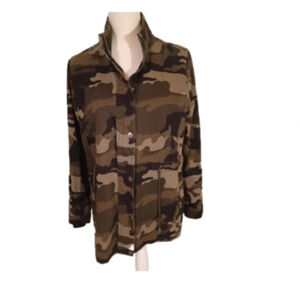 Camo military style jacket  womens size medium